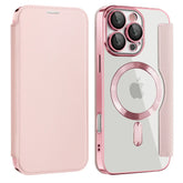 Transparent Flip Leather Wallet Phone Case